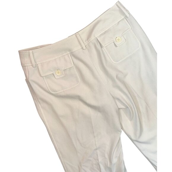 Ann Taylor LOFT Straight Leg Dress Pants in White Size 10 - Picture 4 of 5